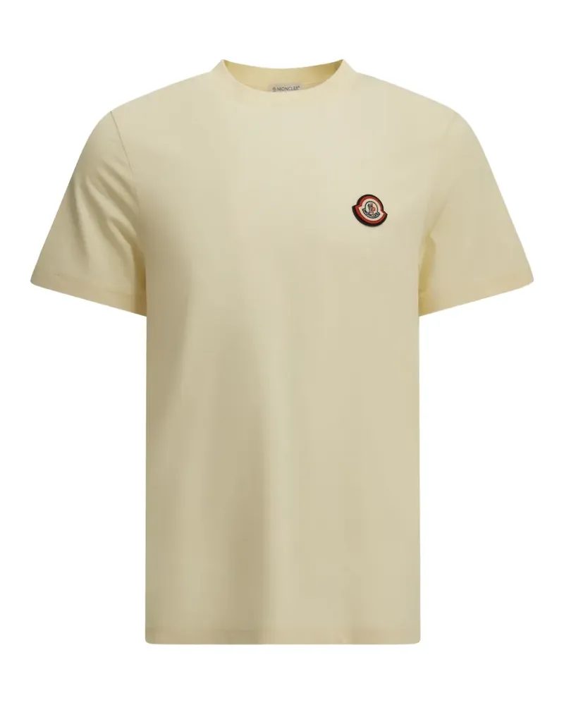 Moncler logo-patch T-shirt - Weiß Weiß