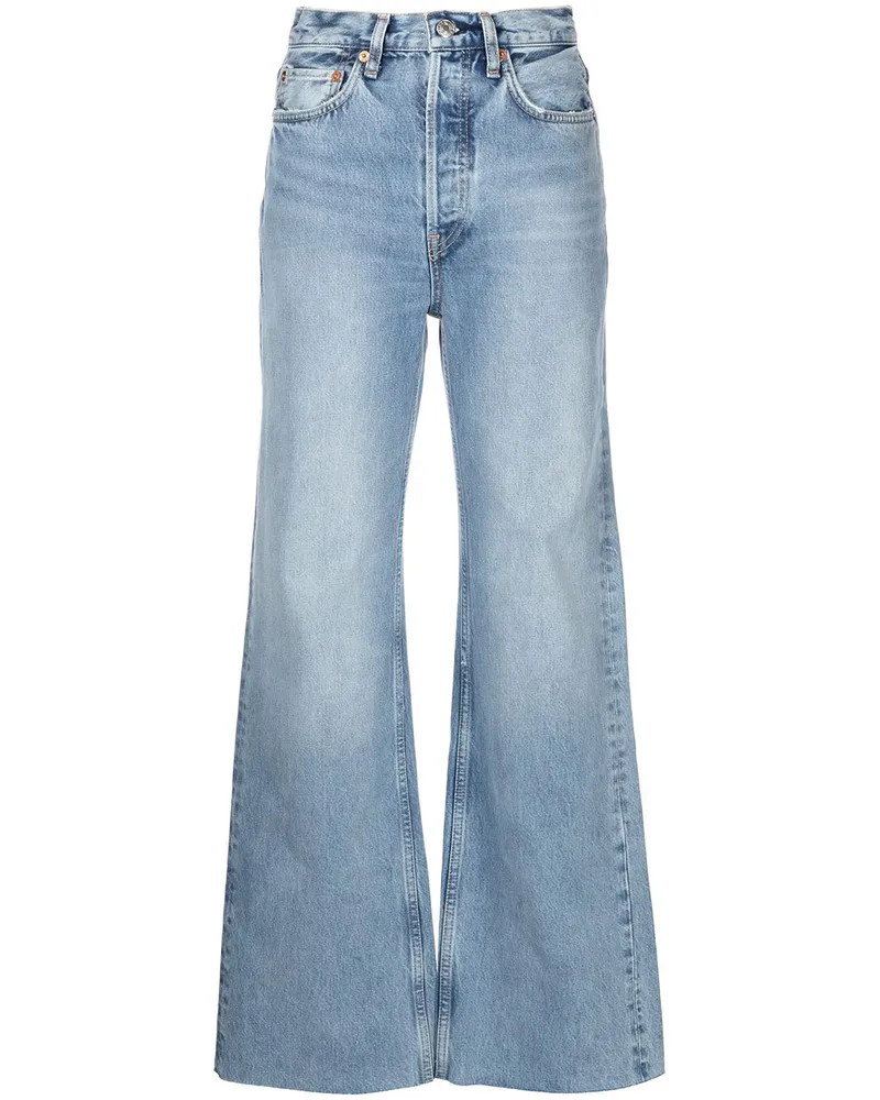 RE/DONE Weite 70s Ultra Taillenjeans - Blau Blau
