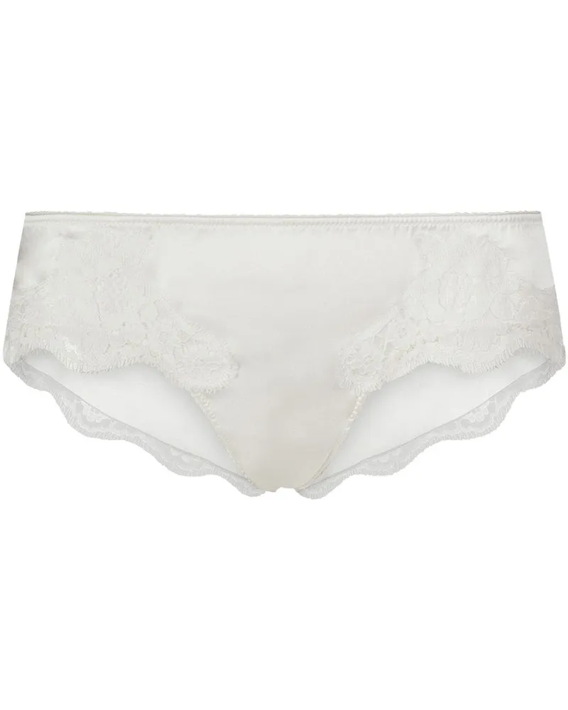 Dolce & Gabbana Slip mit floraler Spitze - Weiß Weiß