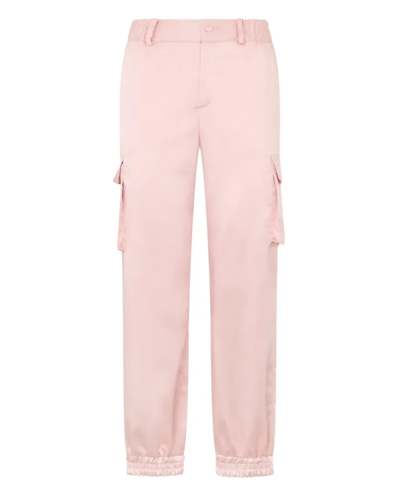 Philipp Plein satin patch-pocket cargo pants - Rosa Rosa