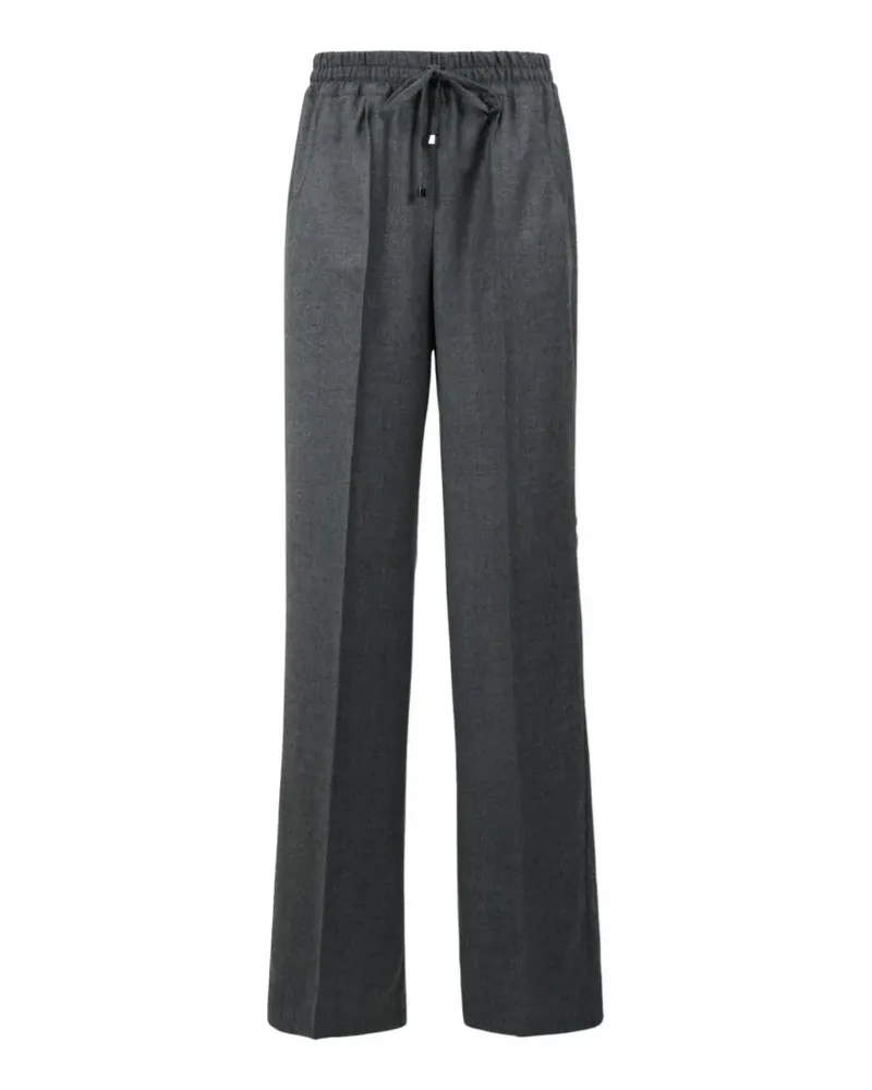 Kiton drawstring wide-leg trousers - Grau Grau