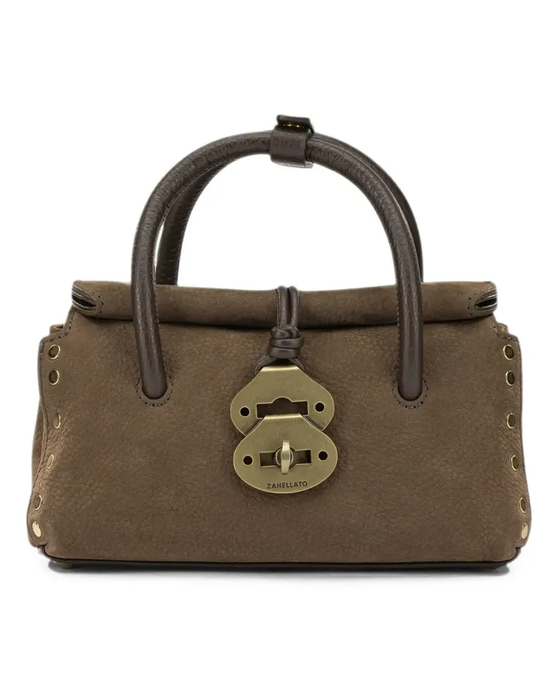 Zanellato Dotta Tote Bag mit Nieten - Braun Braun