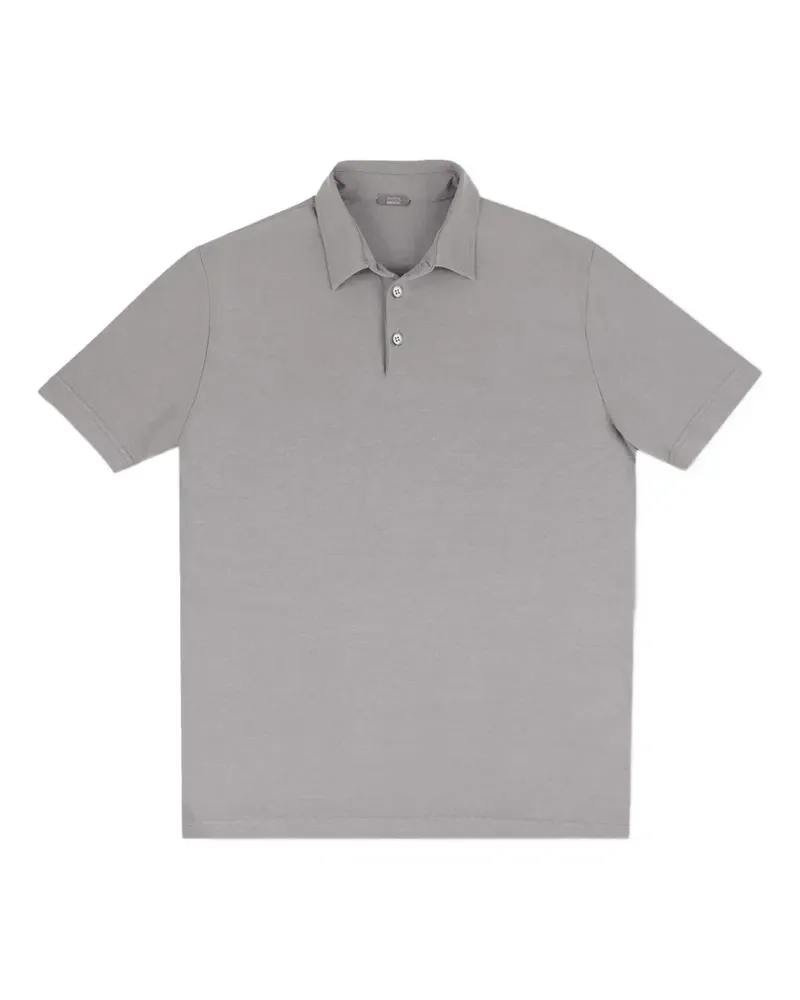 Zanone buttoned polo shirt - Grau Grau