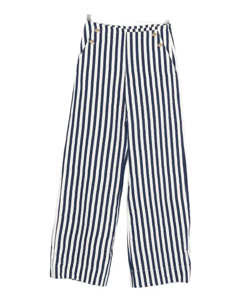 Maje Palais striped trousers - Blau Blau