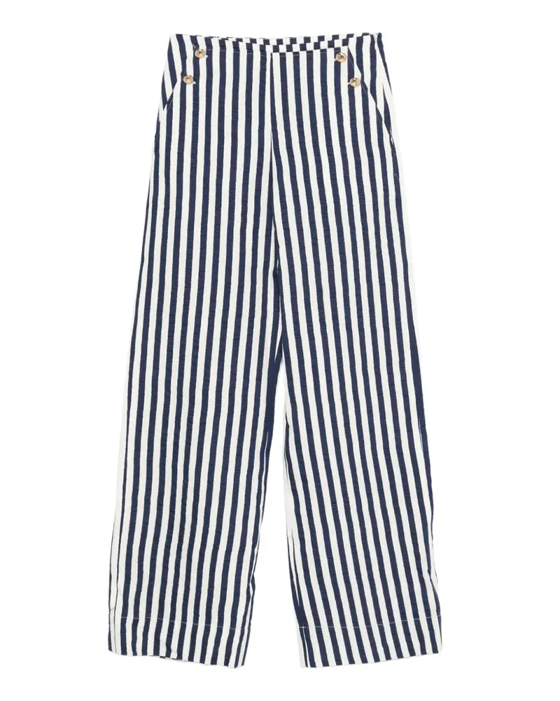 Maje Palais striped trousers - Blau Blau