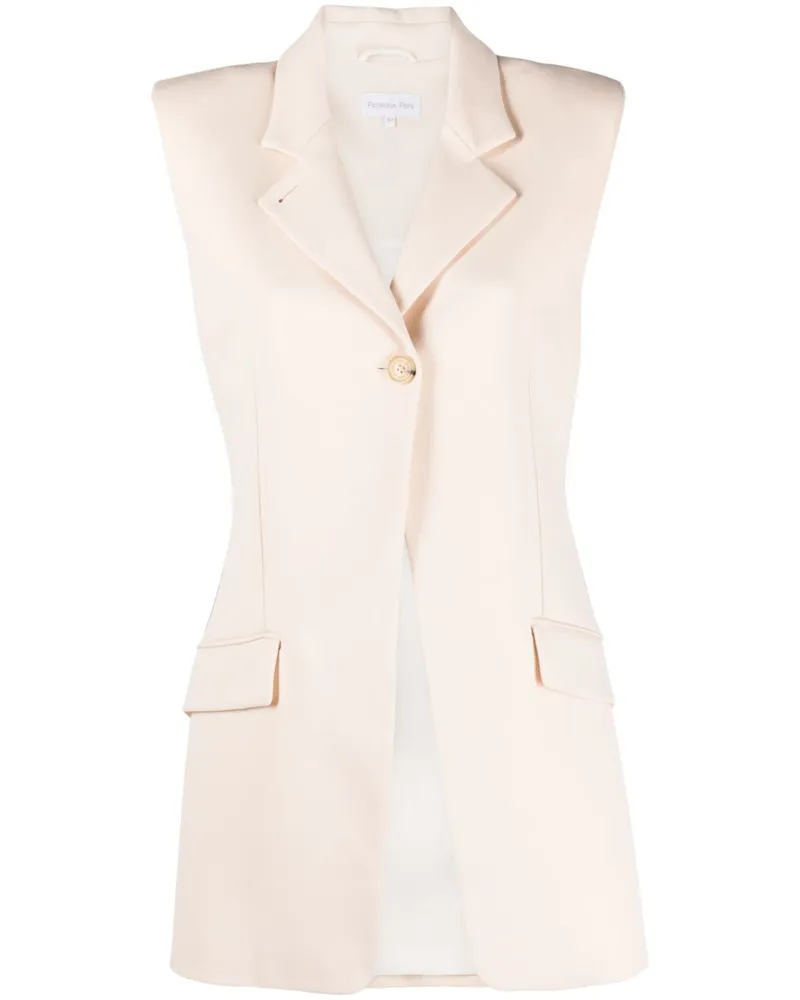 Patrizia Pepe Blazer mit Schulterpolstern Nude