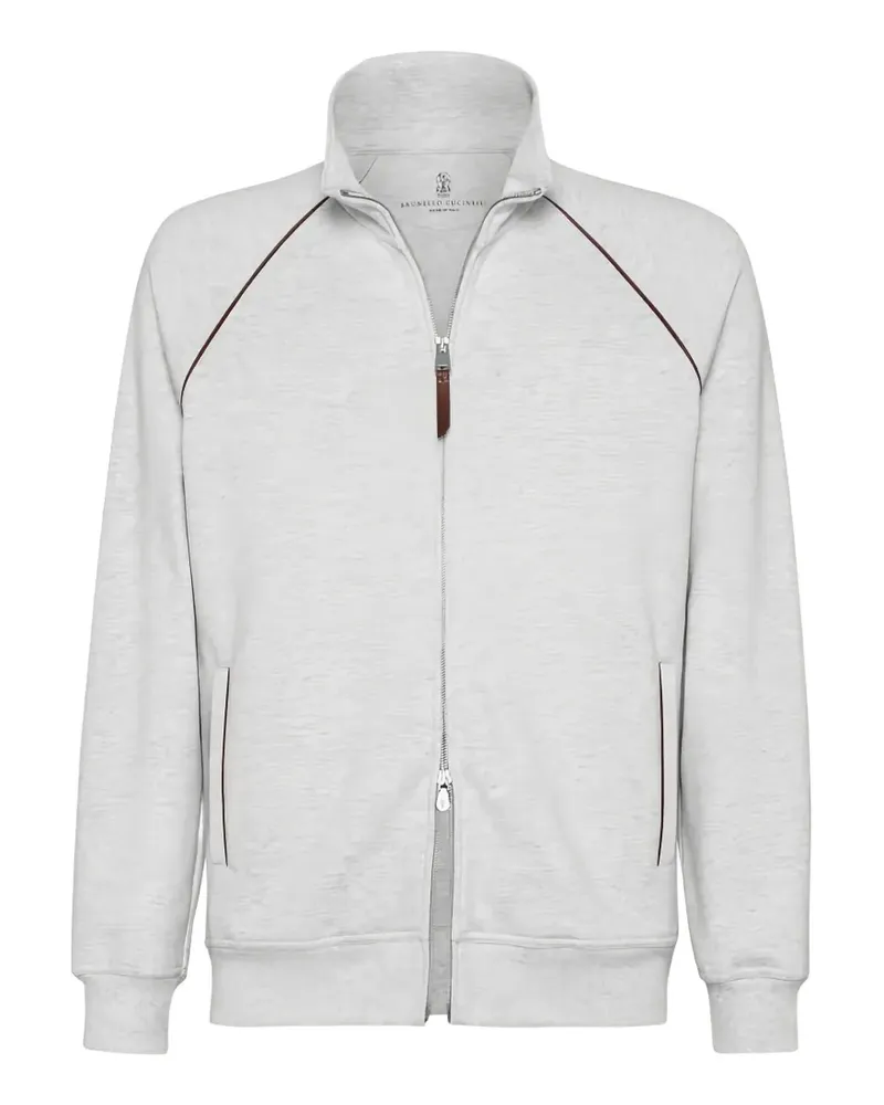 Brunello Cucinelli Jacke mit Reißverschluss - Grau Grau