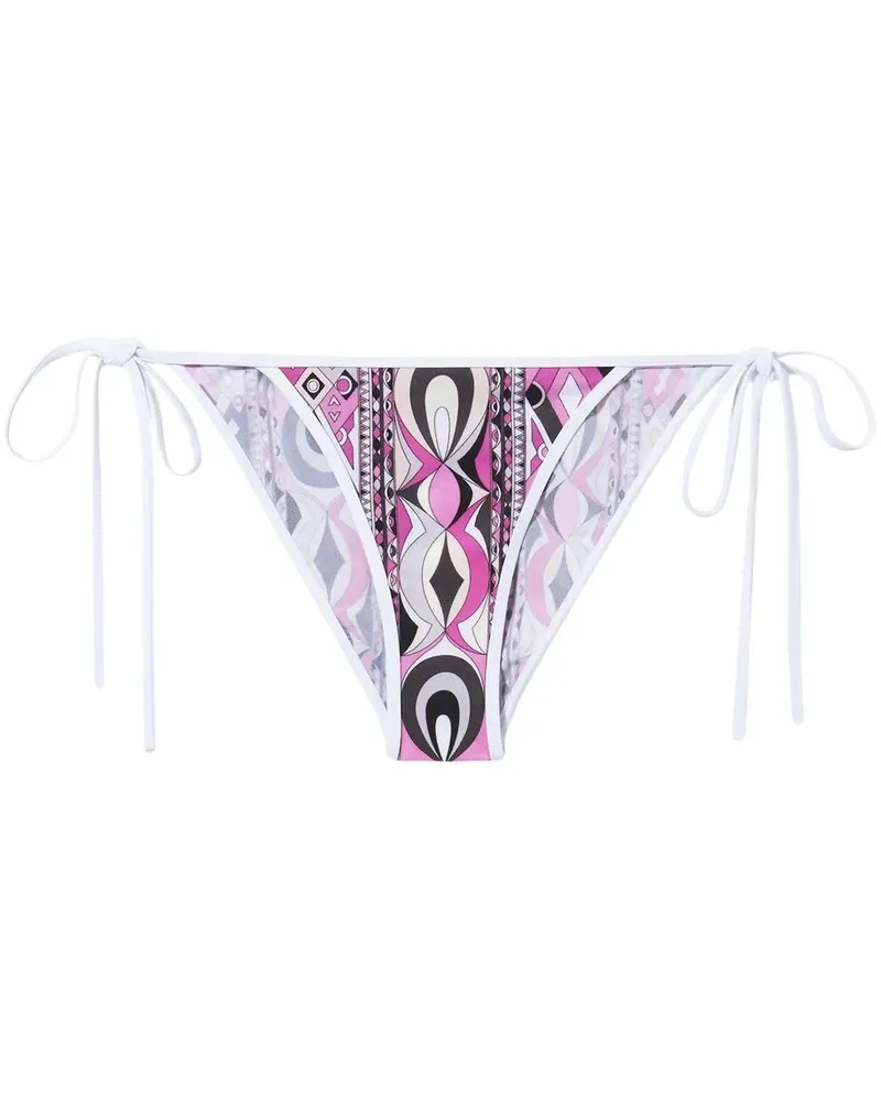 Emilio Pucci Bikinihöschen mit grafischem Print - Weiß Weiß