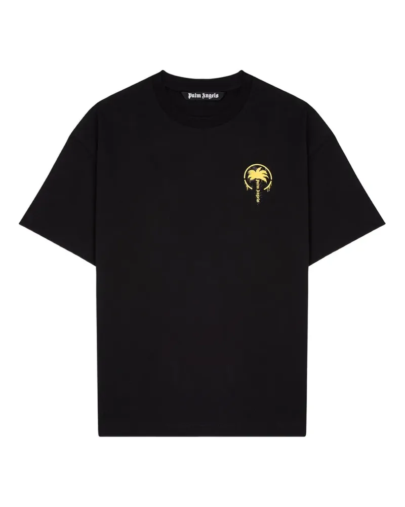 Palm Angels x Dubai T-Shirt mit Logo-Print - Schwarz Schwarz