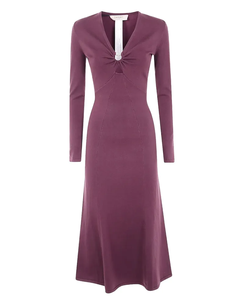 Twin-Set Kleid mit Ringdetail - Violett Violett
