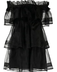 macgraw Seidenkleid im Layering-Look Schwarz