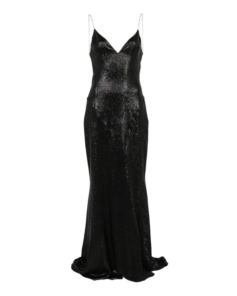Tom Ford Maxikleid mit Kristallen - Schwarz Schwarz