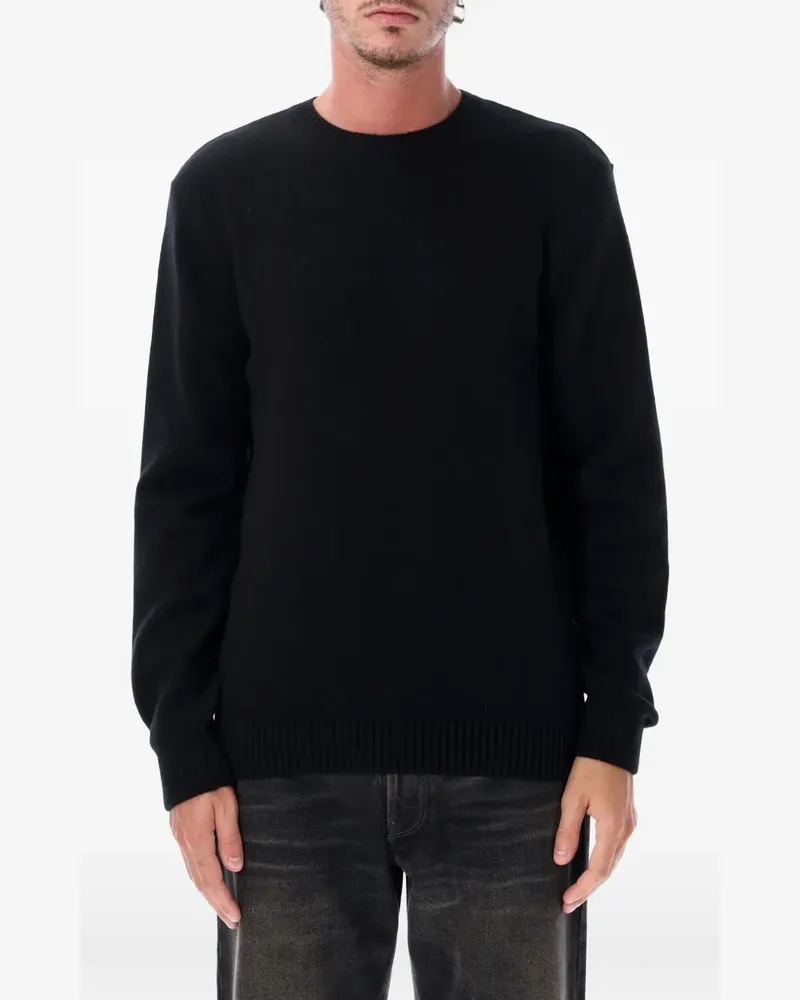 COLORFUL STANDARD crew-neck ribbed-trim sweater - Schwarz Schwarz
