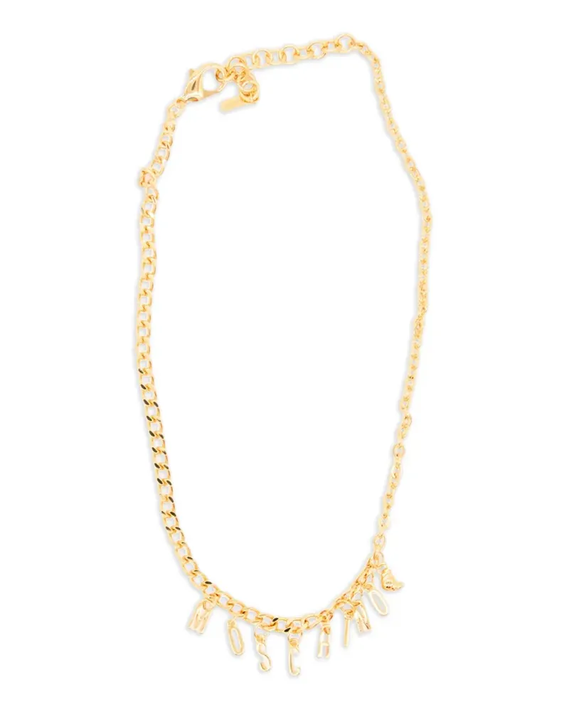 Moschino Halskette mit Logo-Anhänger - Gold Gold