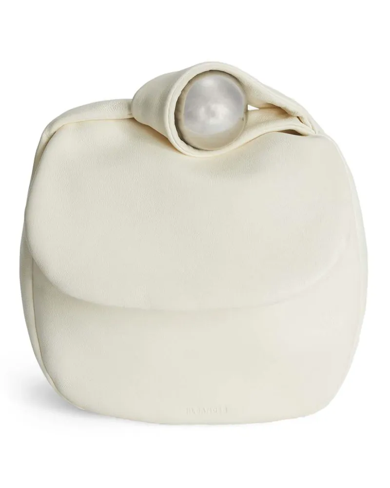 Jil Sander Sphere Clutch - Weiß Weiß