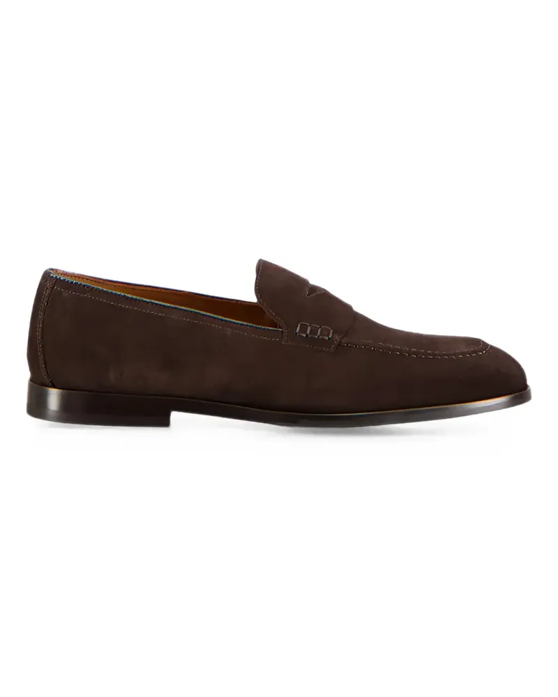 Doucal´s penny-slot suede loafers - Braun Braun