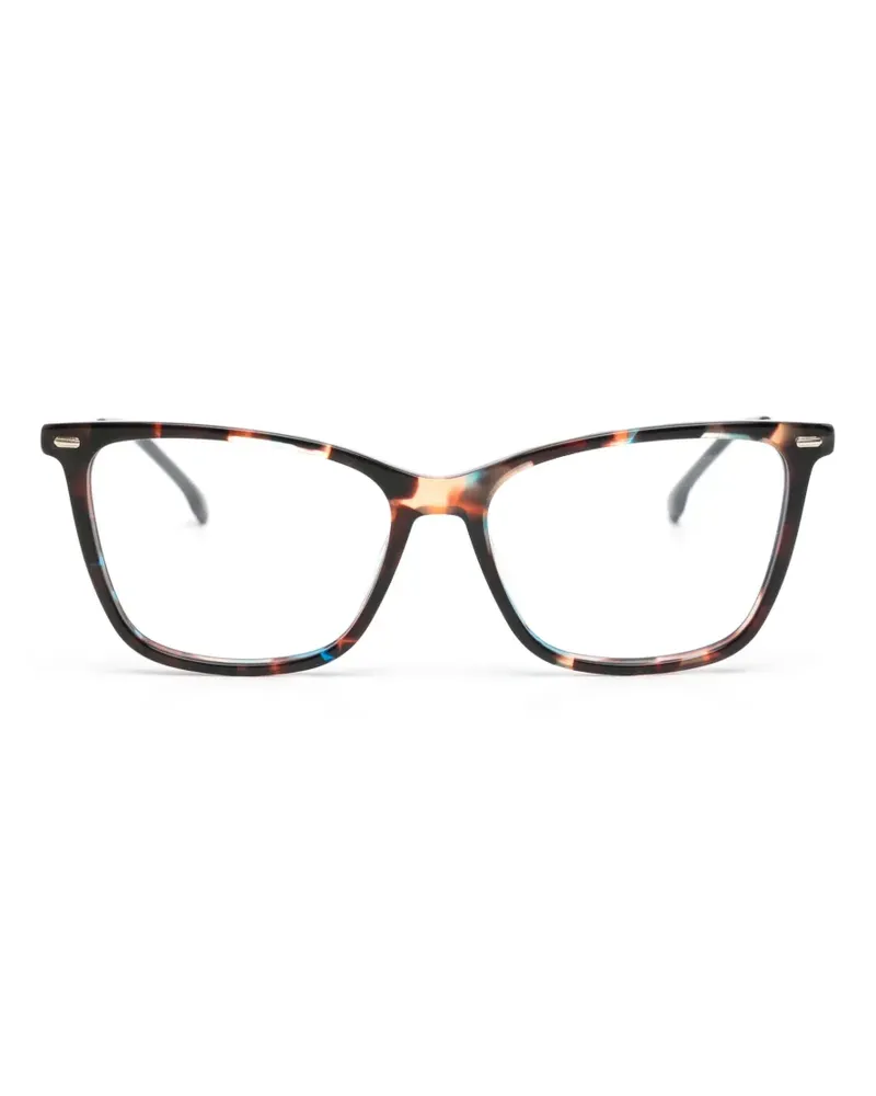 Carrera Eckige Brille in Schildpattoptik - Braun Braun