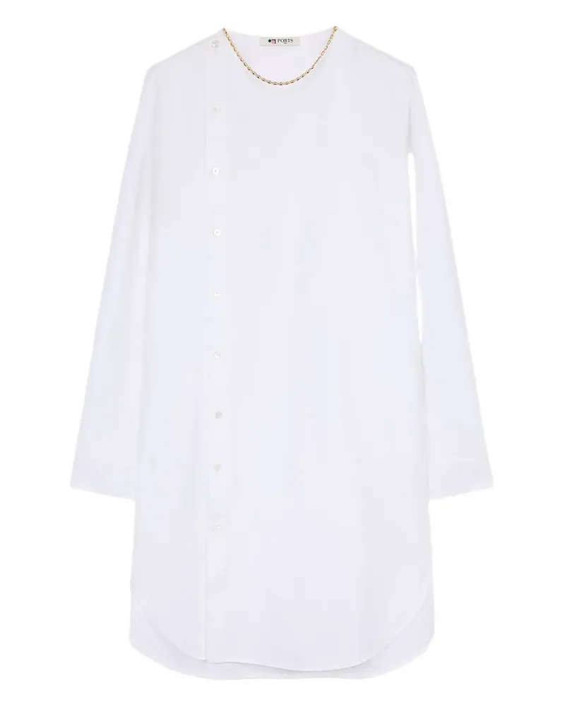 Ports 1961 Minikleid aus Leinen - Weiß Weiß