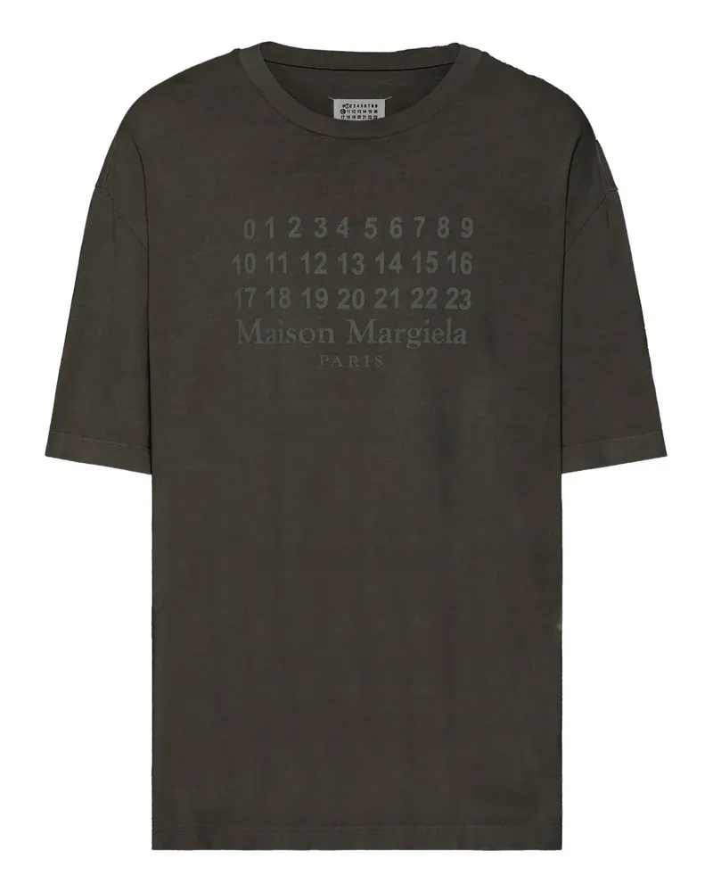 Maison Margiela T-Shirt mit Print - Grau Grau