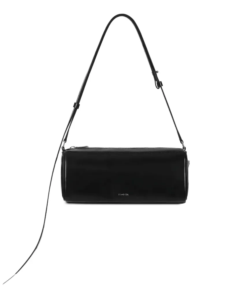 STAND Chunky Schultertasche in Zylinderform - Schwarz Schwarz