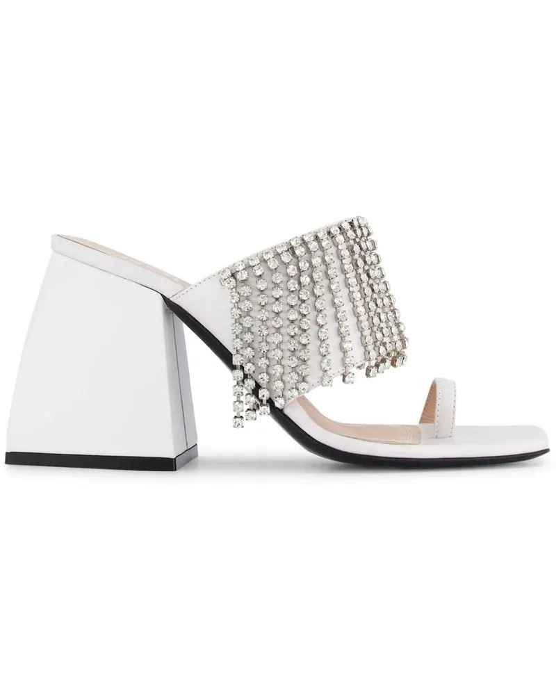 NODALETO Bula Preston Mules 90mm - Weiß Weiß