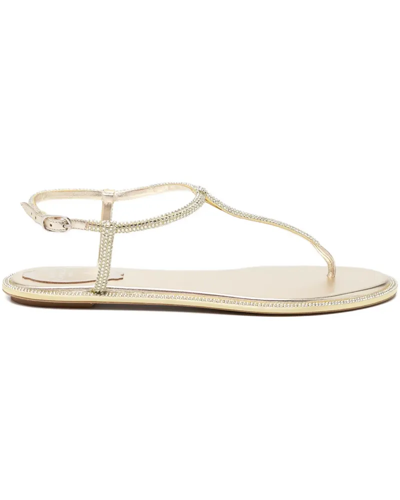 René Caovilla Diana flat sandals - Gelb Gelb