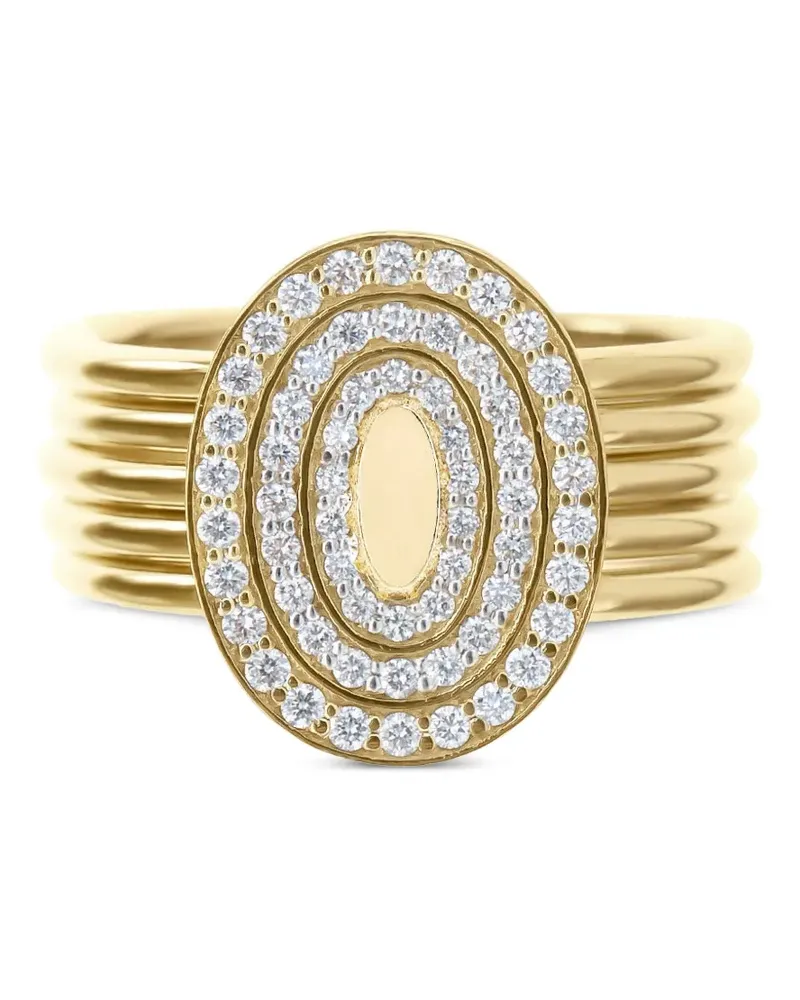 NANIS Boules Sway Ring mit Diamant - Gold Gold