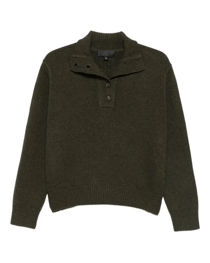 Nili Lotan Gerippter Pullover mit Knöpfen - Grün Grün