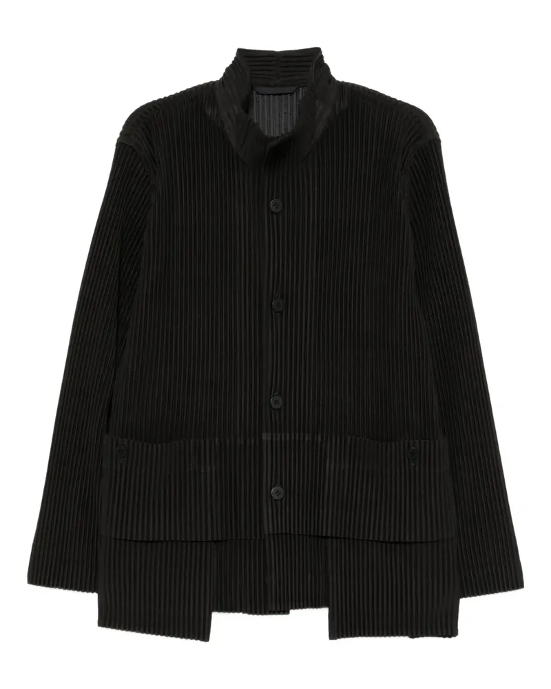 Issey Miyake Jacke mit Klappentasche - Schwarz Schwarz