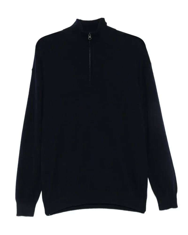 Lisa Yang Augustus Pullover mit Reißverschluss - Blau Blau