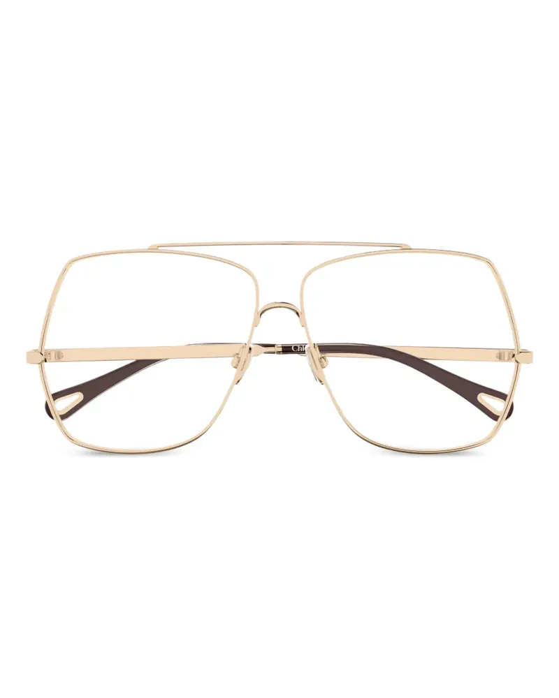Chloé Aly Sonnenbrille mit geometrischem Gestell - Gold Gold