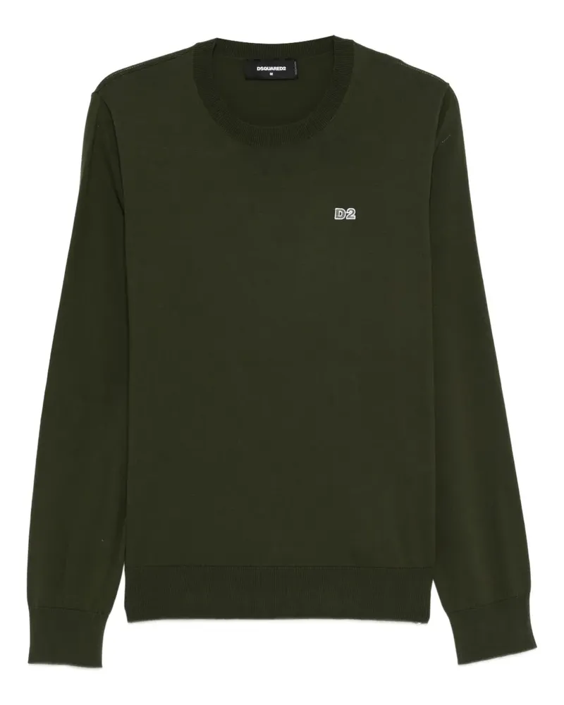 Dsquared2 Pullover mit Logo-Applikation - Grün Grün