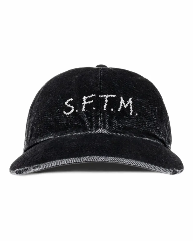 Song For The Mute logo-embroidered denim cap - Schwarz Schwarz