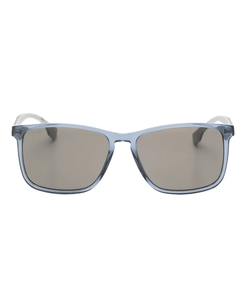HUGO BOSS rectangle-frame sunglasses - Blau Blau