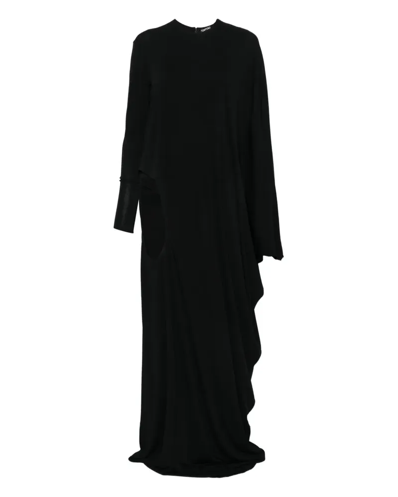Tom Ford cut-out draped dress - Schwarz Schwarz