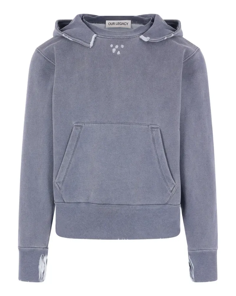 Our Legacy Hoodie mit Kängurutasche - Blau Blau