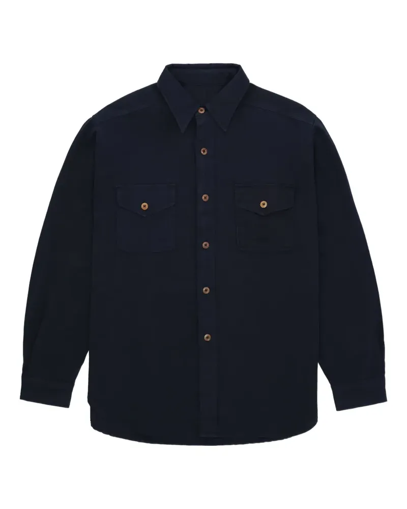 Fortela Cpo Hemdjacke mit geknöpfter Tasche - Blau Blau