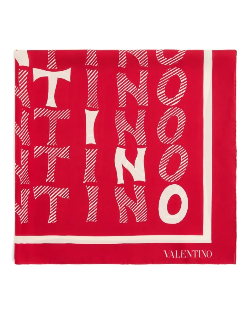Valentino Garavani Le Fou de l'Archive Seidenschal - Rot Rot