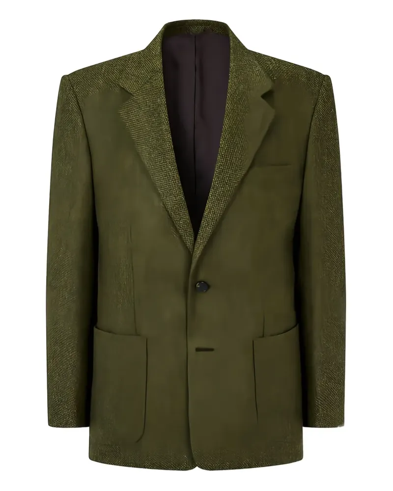 ManOnTheBoon tweed-fabric blazer - Grün Grün