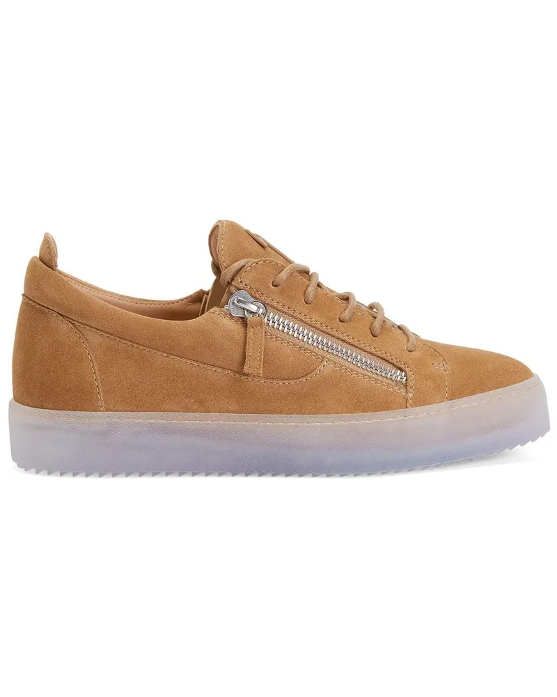 Giuseppe Zanotti Sneakers mit Reißverschluss Braun