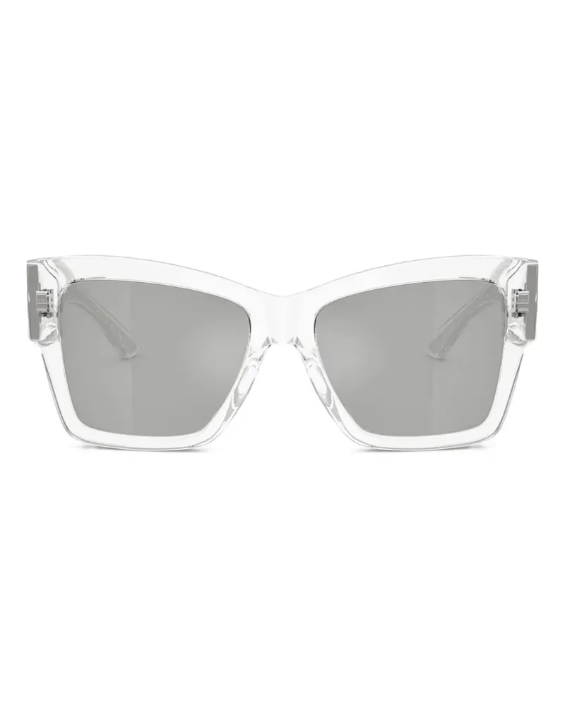 Dolce & Gabbana Sonnenbrille mit Print - Weiß Weiß