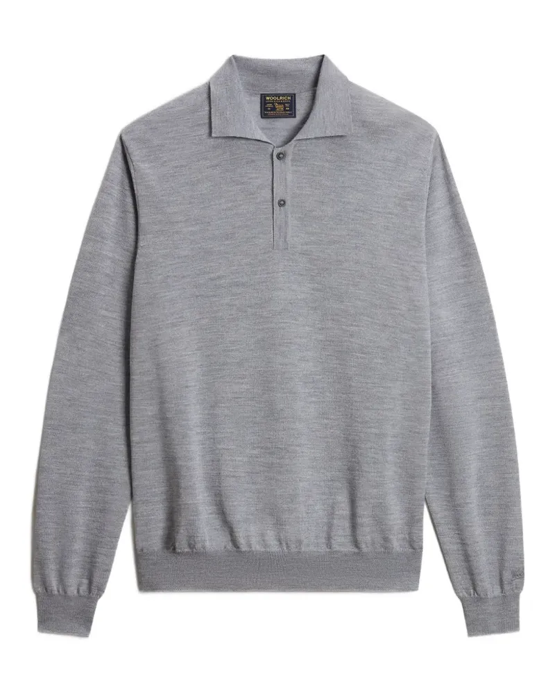 Woolrich Polo-Pullover aus Schurwolle - Grau Grau