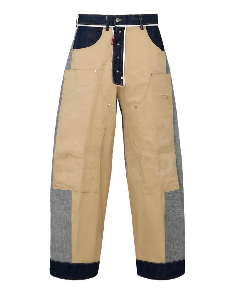 Dsquared2 Weite Inside-Out-Jeans - Grau Grau