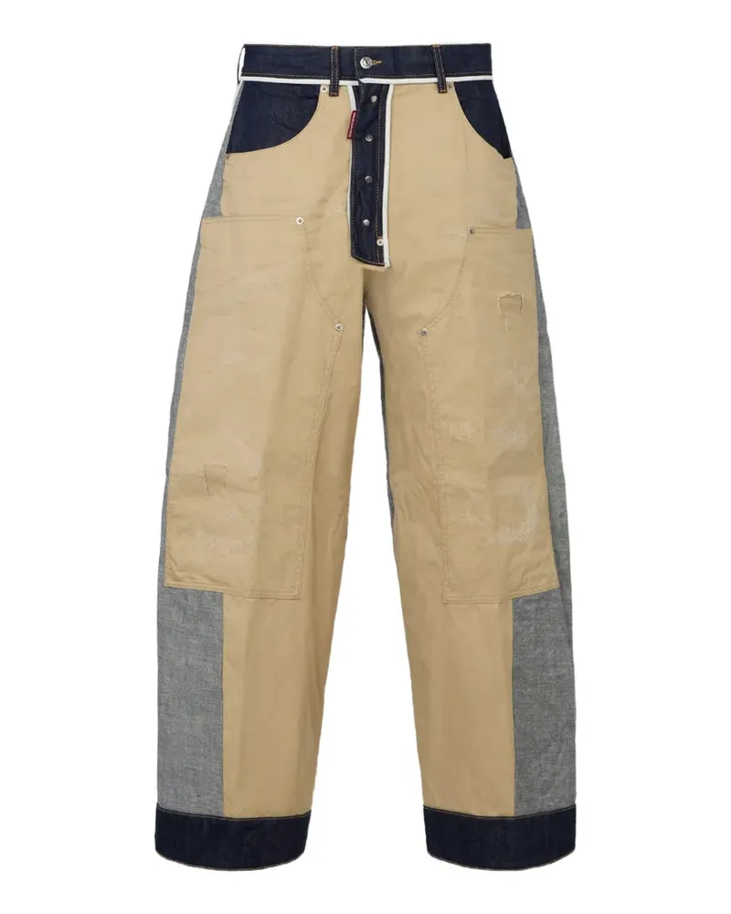 Dsquared2 Weite Inside-Out-Jeans - Grau Grau