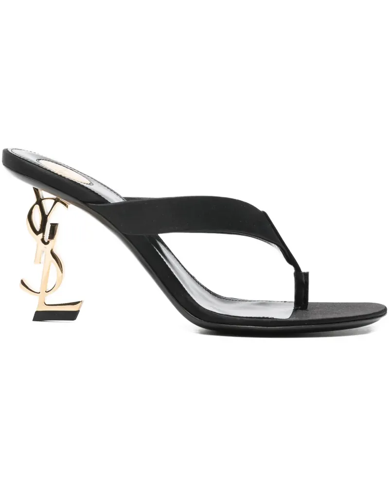 Saint Laurent logo-heel sandals - Schwarz Schwarz