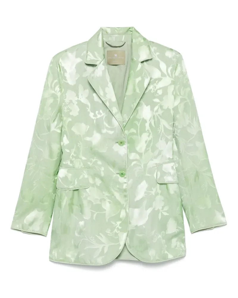 Ermanno Scervino Sakko mit Jacquard-Blumenmuster - Grün Grün