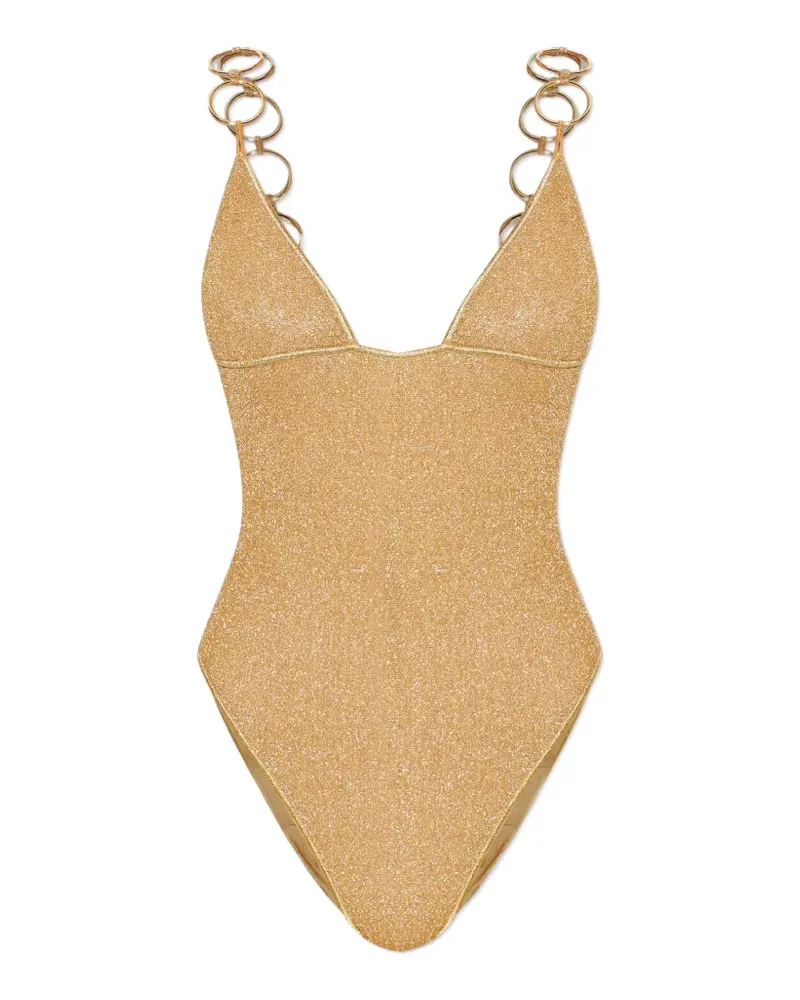 Oséree ring-strap swimsuit - Gold Gold