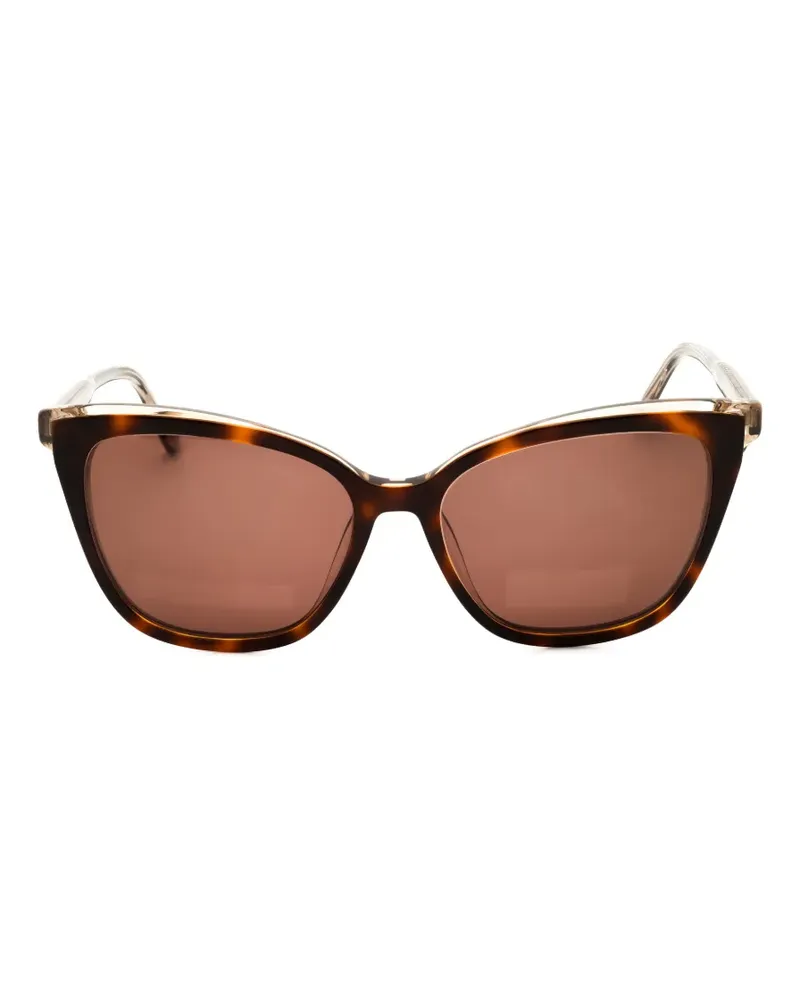 Nine West tortoiseshell-effect cat-eye frame sunglasses - Braun Braun