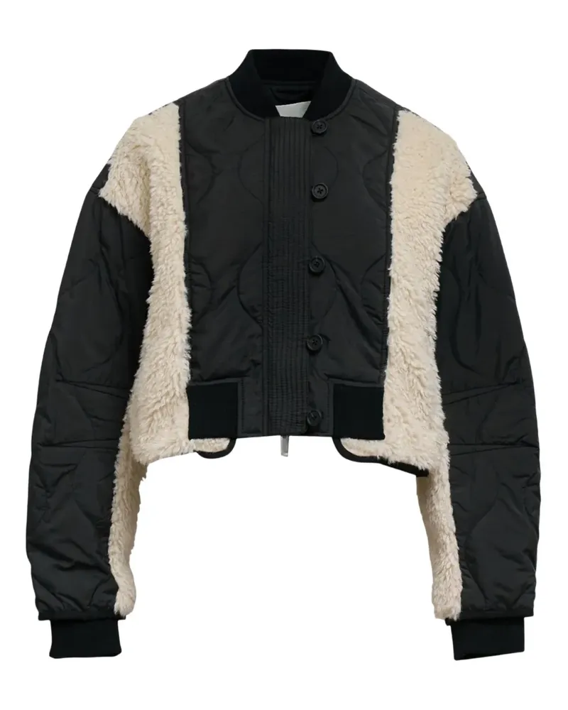 3.1 phillip lim Jacke mit gesteppten Einsätzen - Schwarz Schwarz