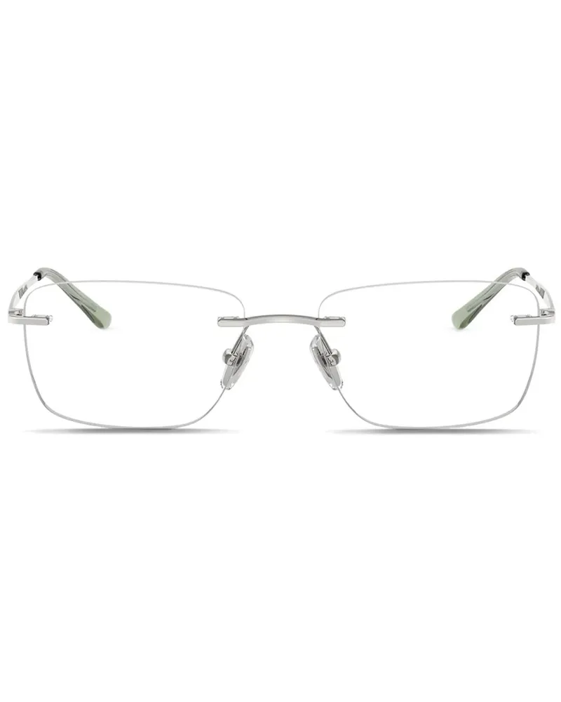 Vogue Brille mit eckigem Gestell - Silber Silber